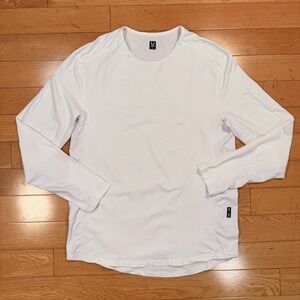 ASRV Mens DSG-1058 White Technical Long Sleeve Training Shirt Size LARGE